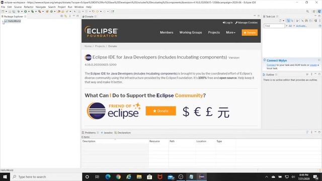 Java Programming Course - 003 - Downloading Eclipse смотреть онлайн