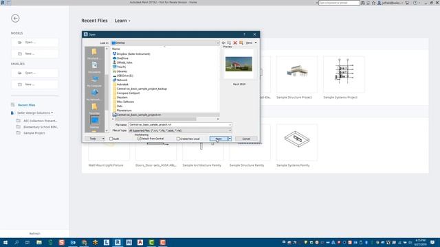 Detach from Revit Central Model смотреть онлайн