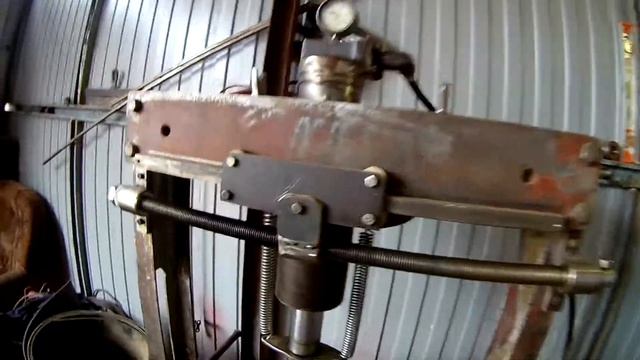 Самодельный гидравлический пресс , испытание смотреть онлайн