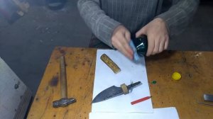 Изготовление рукояти ножа из рога ! Весь процесс! Making a knife handle from elk horn!