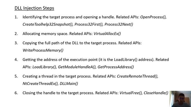 DLL Injection as A Process Injection technique + Live example смотреть онлайн