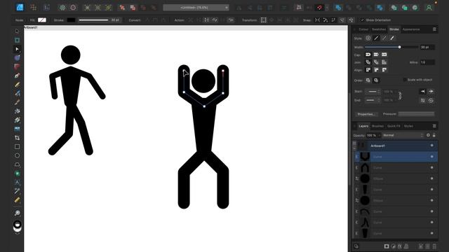 How to Draw a Stickman in Affinity Designer 2 смотреть онлайн