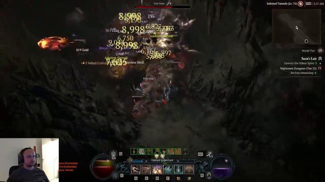 Rogue's Flurry AOE with new Malignant Wrathful Heart - Diablo 4 Season 1 смотреть онлайн