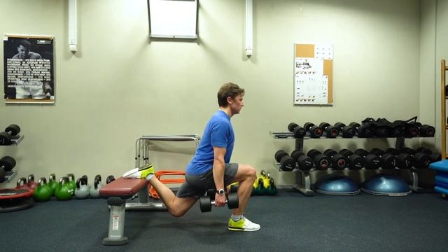 Широкий Болгарский присед с гантелями/ Wide Bulgarian split squat with DB смотреть онлайн