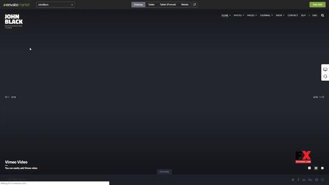 Photography Fullscreen WordPress Theme - JohnBlack Photography K смотреть онлайн