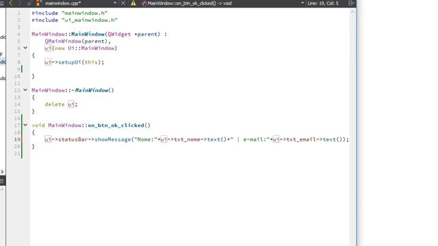 Inserindo conteúdo na Barra de Status - Curso de QT Creator / C++ #11 смотреть онлайн