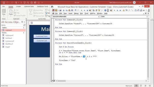 Create a Search Button on your Form in Microsoft Access. Find Button. Filter, FilterOn Properties смотреть онлайн