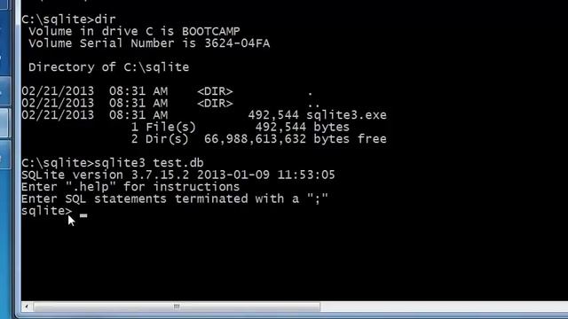 Getting started with sqlite on windows смотреть онлайн