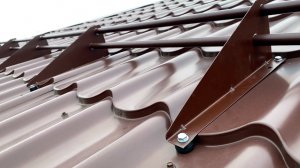 РАЗМЕТКА И УСТАНОВКА ТРУБЧАТЫХ СНЕГОЗАДЕРЖАТЕЛЕЙ НА КРЫШЕ