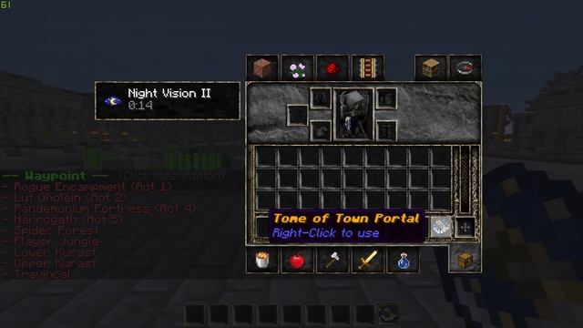 Diablo II town portal in vanilla minecraft смотреть онлайн