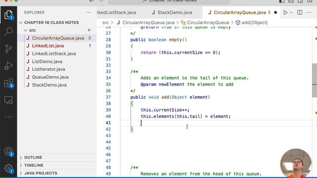 Software Engineering Data Structures 02.23: implement circular array queue смотреть онлайн