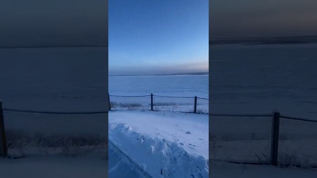 город Якутск река Лена , рассвет смотреть онлайн
