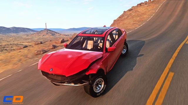 Wave Road Against Vehicles #5 - BeamNG drive CRAZY DRIVERS смотреть онлайн
