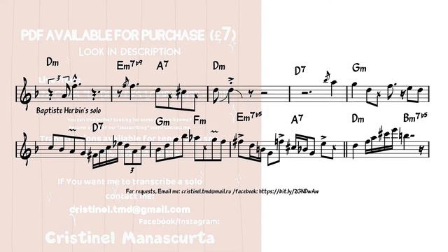 Baptiste Herbin - Wigglin' (transcription)