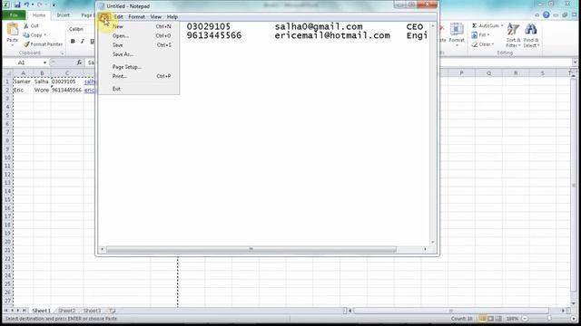 Import Contacts From Excel File смотреть онлайн