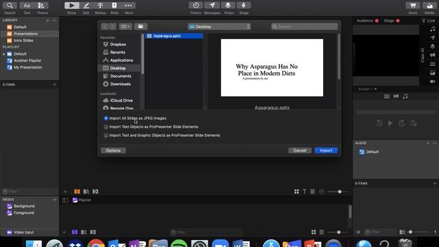 Tutorial - Importing Powerpoint Presentations Into ProPresenter 7 on Mac смотреть онлайн