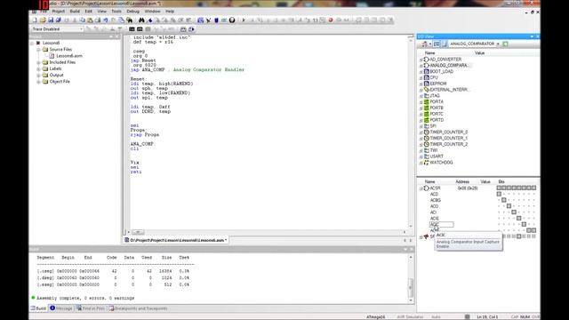 AVR Ассемблер. Урок 6. Аналоговый компаратор. AVR Assembler. Lesson 6. Analog comparator. смотреть онлайн