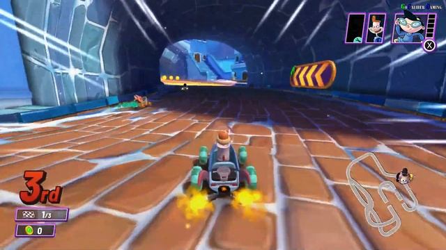 Nickelodeon Kart Racers 2: Grand Prix Walkthrough - Part 3 - Slime Grand Prix Diapee Cup (Sandy) смотреть онлайн