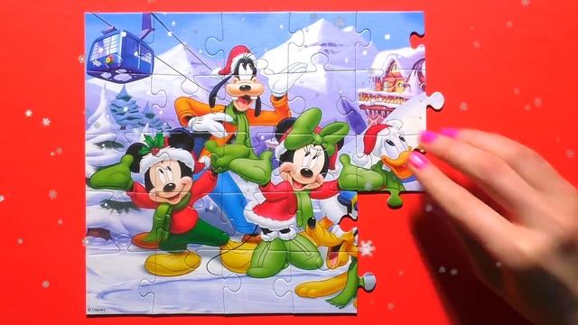 (Hura Huro ) Mickey Mouse CHRISTMAS Puzzle Games Jingle Bell New Year Puzzles Rompecabezas