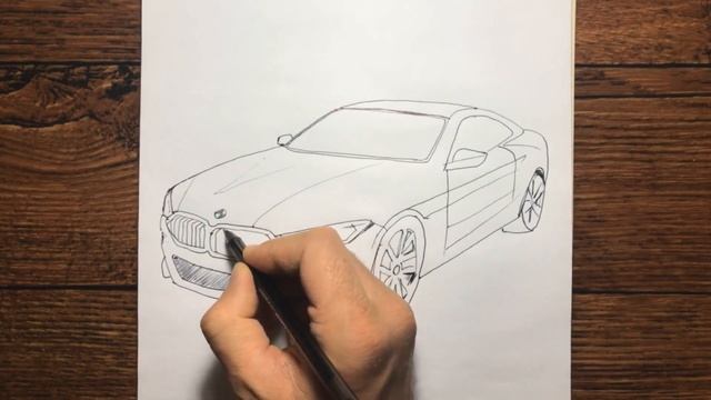 How to draw a Bmw || Bmw Drawing step by step смотреть онлайн