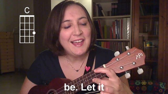 The Beatles - Let it be Ukulele Tutorial смотреть онлайн