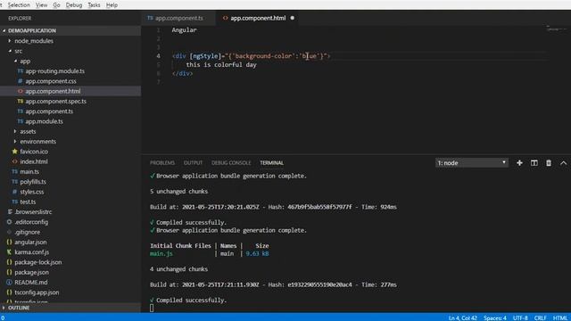 Angular 12 - ngStyle in Angular 12 смотреть онлайн