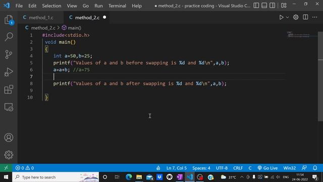 3 Methods Of Swapping in C | XOR Operator Method | Swapping in C| #1 смотреть онлайн