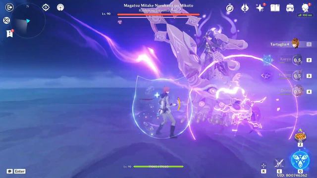 Diona Shield Test Strength vs Raiden Shogun Weekly Boss - Genshin Impact смотреть онлайн