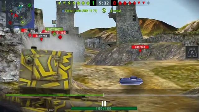 Пинг чуть больше 1600, кадры то что я делал весь бой от лица игроков (World of tanks blitz) смотреть онлайн