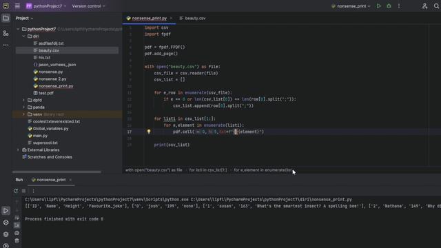 Python Tutorial: Using FPDF to vizualize a CSV-File смотреть онлайн