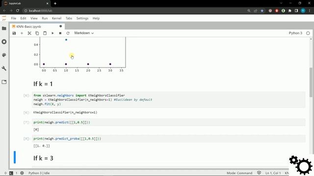 KNN sur Python avec un exemple simple, distances Euclidienne et Manhattan смотреть онлайн