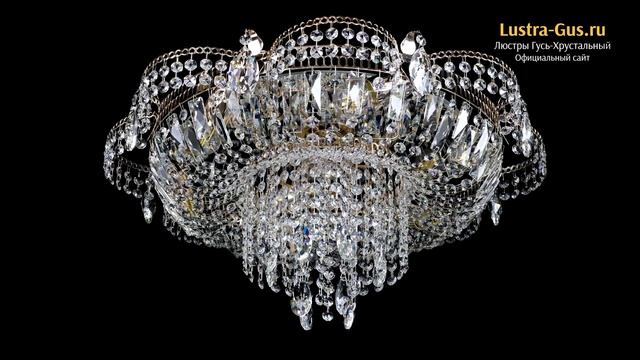 Хрустальная люстра «Камея №1 600 мм» - Гусь-Хрустальный