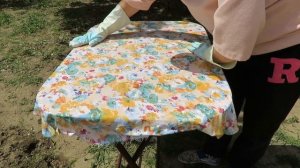 Обновление столешницы тканью своими руками/Table Renovation with fabric DIY