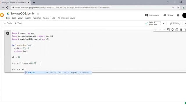 Python 10: Solving Ordinary Differential Equation (ODE) with Python смотреть онлайн