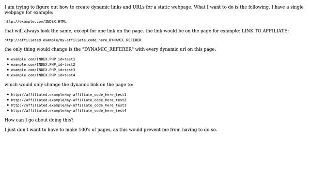 Webmasters: Dynamic URLs and links to many affiliate links from one PHP page (2 Solutions!!) смотреть онлайн