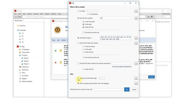 Auto tag files based on name, path or content (watch with subtitles) смотреть онлайн