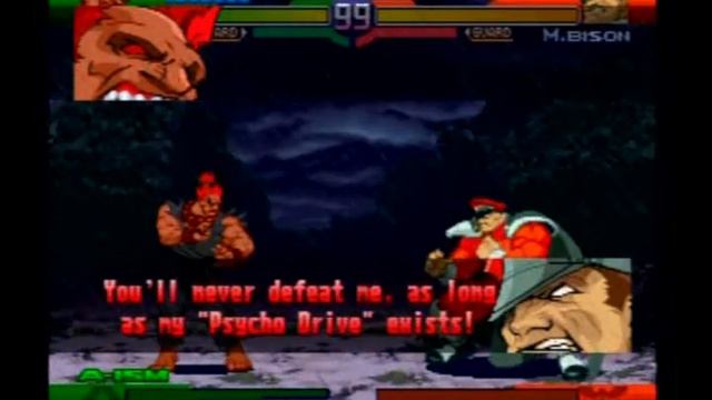 Street Fighter Alpha 3 - PS1 - Akuma - Story and ENDING смотреть онлайн