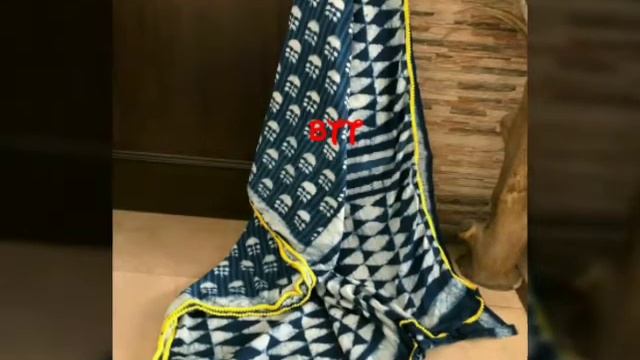 Indigo mul mul cotton with hand block/ batik/ shibori prints @1350 смотреть онлайн