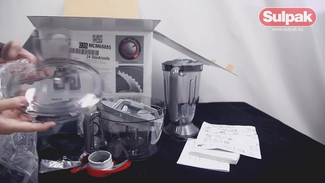 Кухонный комбайн Bosch MCM-68885 Распаковка (Sulpak.kz) смотреть онлайн