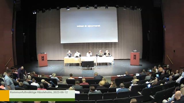 Hässleholms kommunfullmäktige 2023-06-12 смотреть онлайн