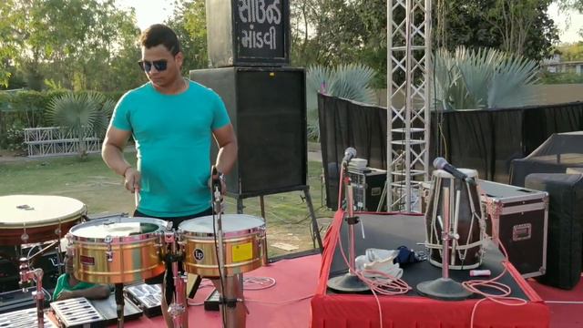 Latesh Parab Dhol solo on timbale during sound check смотреть онлайн
