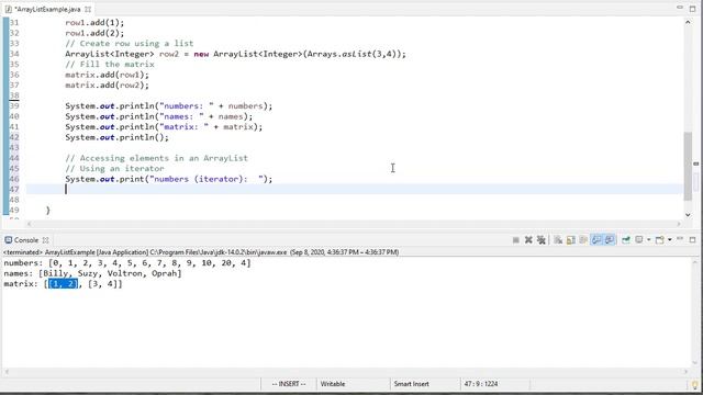 Using Java ArrayLists смотреть онлайн
