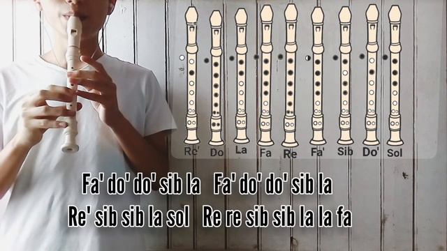 ILLUSIONARY DAYTIME - Shirfine / en FLAUTA DULCE con NOTAS [AndeRArt]. смотреть онлайн