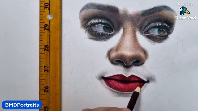 Let's DRAW, LIVE! Realistic Colored Pencil Portrait Drawing смотреть онлайн