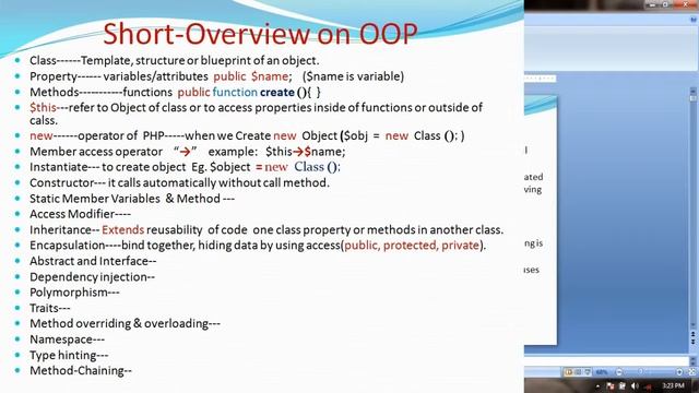 Object Oriented Programming(PHP)-Part-1 смотреть онлайн