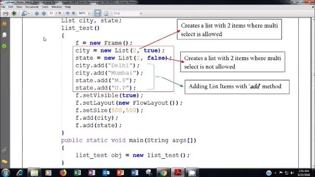 java list program code смотреть онлайн
