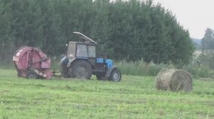Опять сенокос! Поменял машину, вывожу сено на другом Камазе.