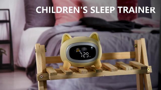 Kid Alarm Clock,OK To Wake Clocks For Toddlers,with Sleep Trainer,Night Light,Sleep Sound Machine