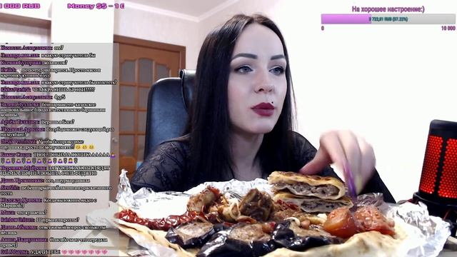 Mukbang-стрим | Овощи гриль, курочка | grilled vegetables, chicken | не ASMR смотреть онлайн