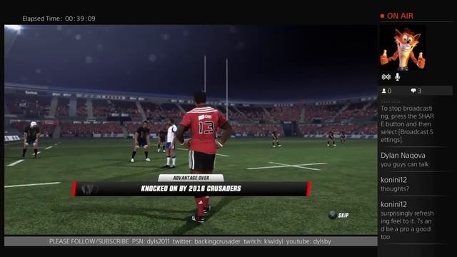 Rugby challenge 3 Crusaders vs Jaguares game play смотреть онлайн